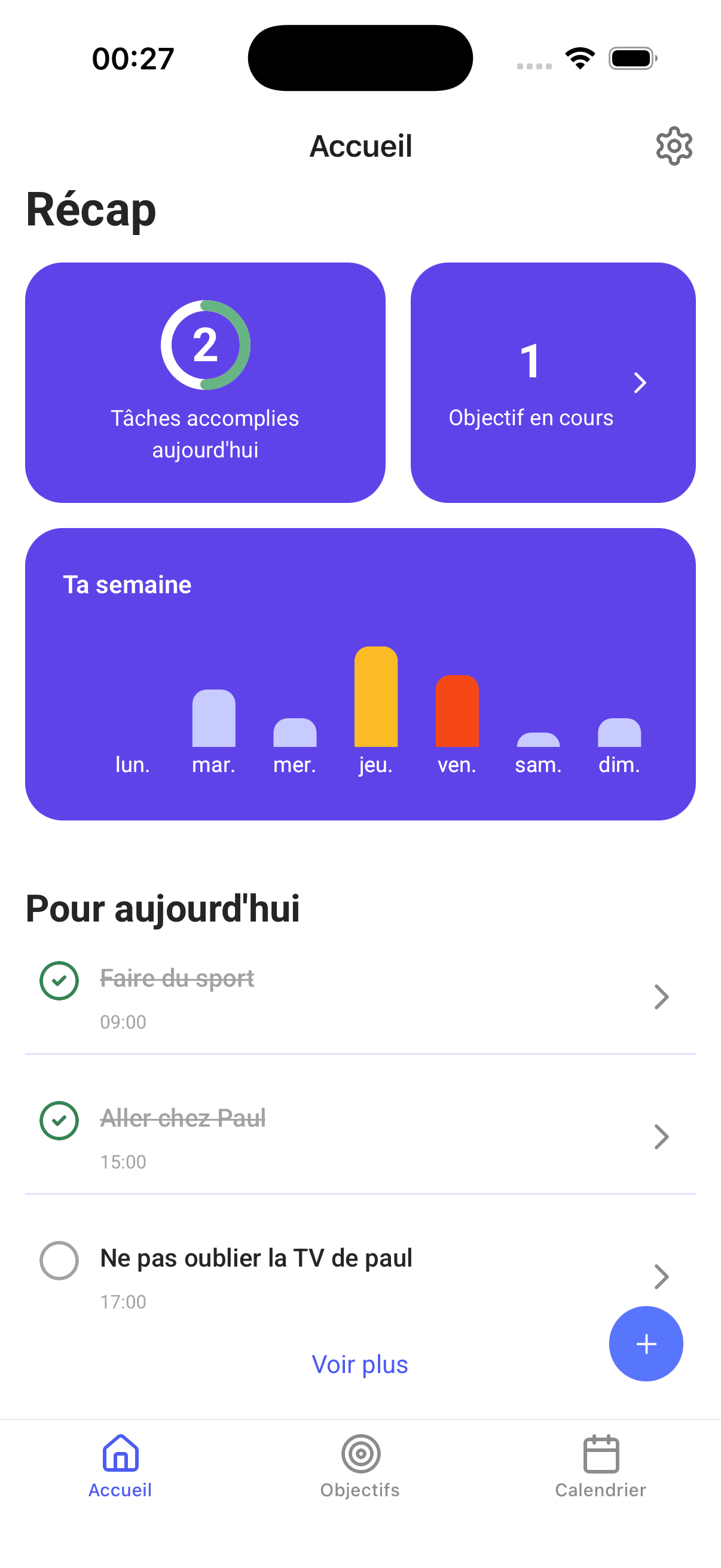 Oday app home screen